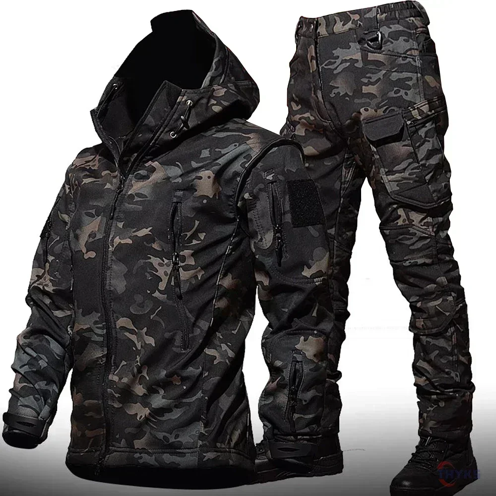 Camouflage Hunting Jacket - 6XL TAD Tactical Men Hunting Hiking