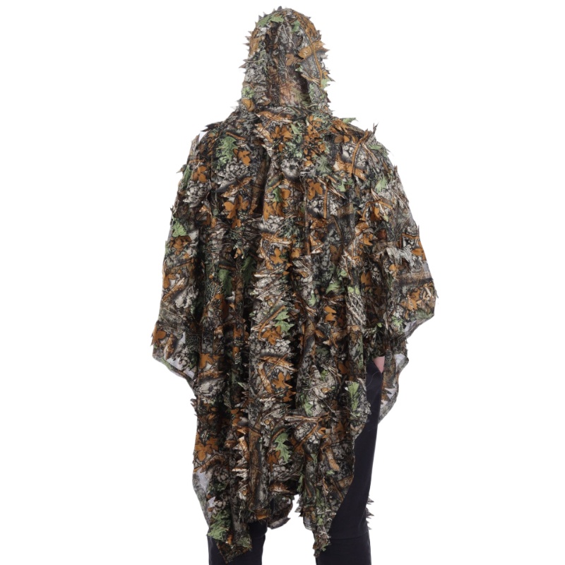 Camouflage Hunting Jacket - 3DGhillie Suit Breathable Cloak Maple Leaf