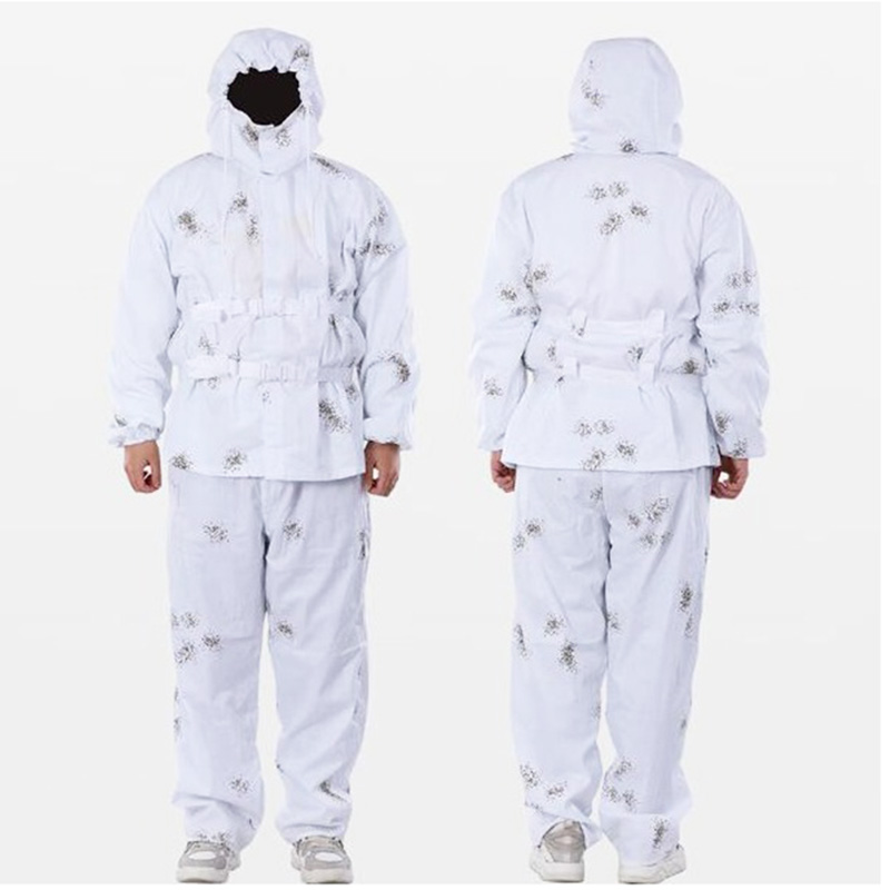 Camouflage Hunting Jacket - Tactical White Snow Ghillie Suits Camouflage