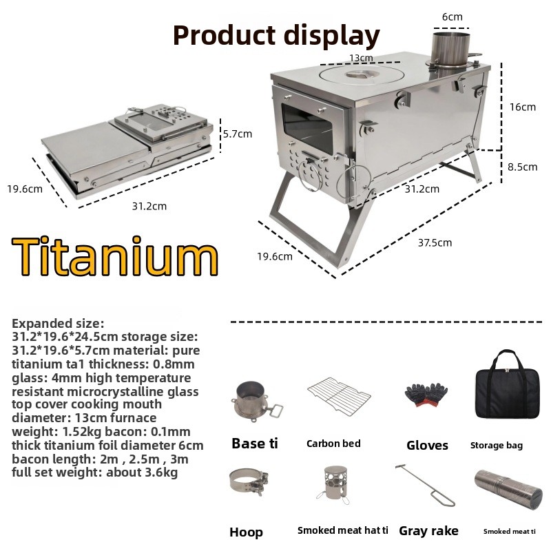 Star-Pro Pure Titanium Folding - Outdoor Hunting Heater recension och pris