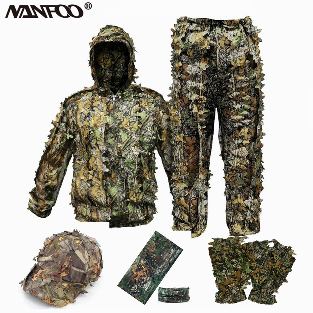 Adult 3D Leaves Bionic Camoufl - Camouflage Hunting Jacket recension och pris