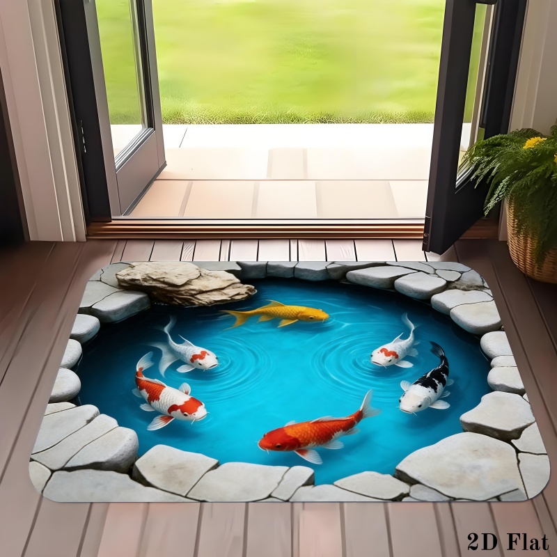 Rustic Deer Head Doormat Wood  - Hunting Outdoor Rug recension och pris