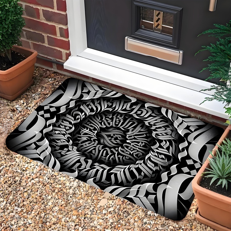 Rustic Deer Head Doormat Wood  - Hunting Outdoor Rug recension och pris