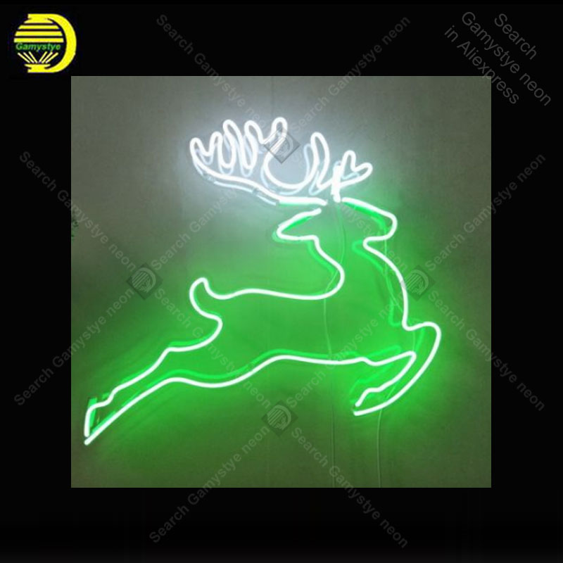 Neon Sign for Deer Running Sho - Hunting Outdoor Shop recension och pris