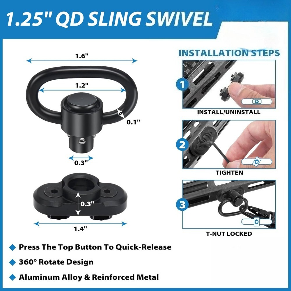Tactical 2 Point Rifle Sling Q - Outdoor Hunting Rifle recension och pris