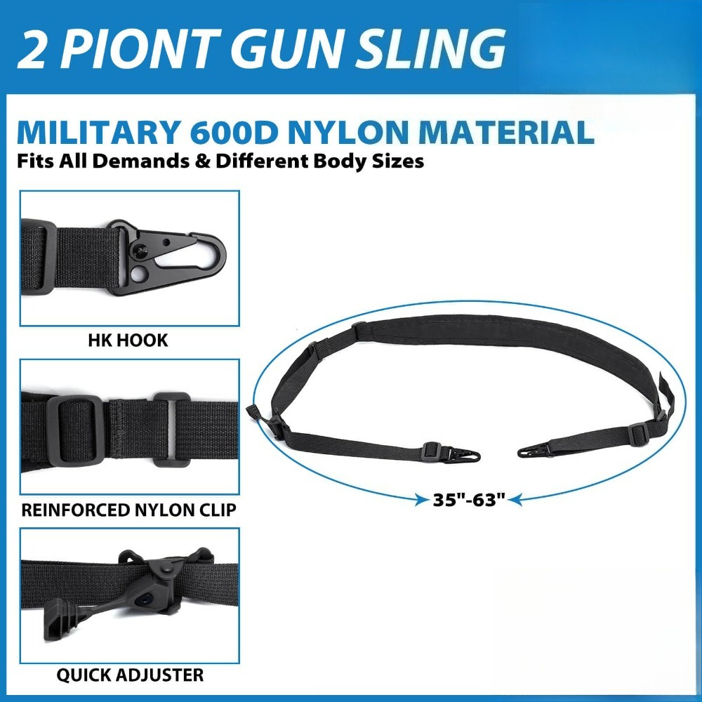 Tactical 2 Point Rifle Sling Q - Outdoor Hunting Rifle recension och pris