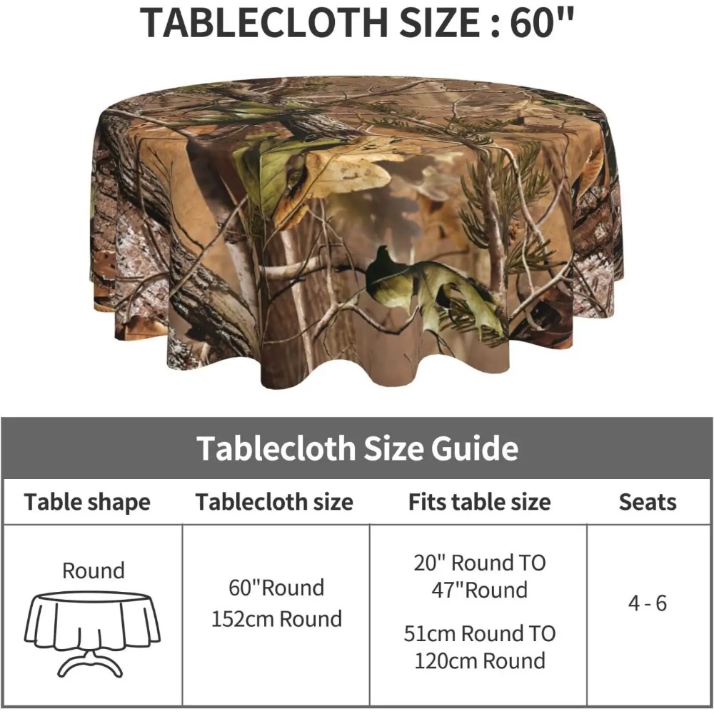 Hunting Camo Round Tablecloth  - Outdoor Hunting Table recension och pris