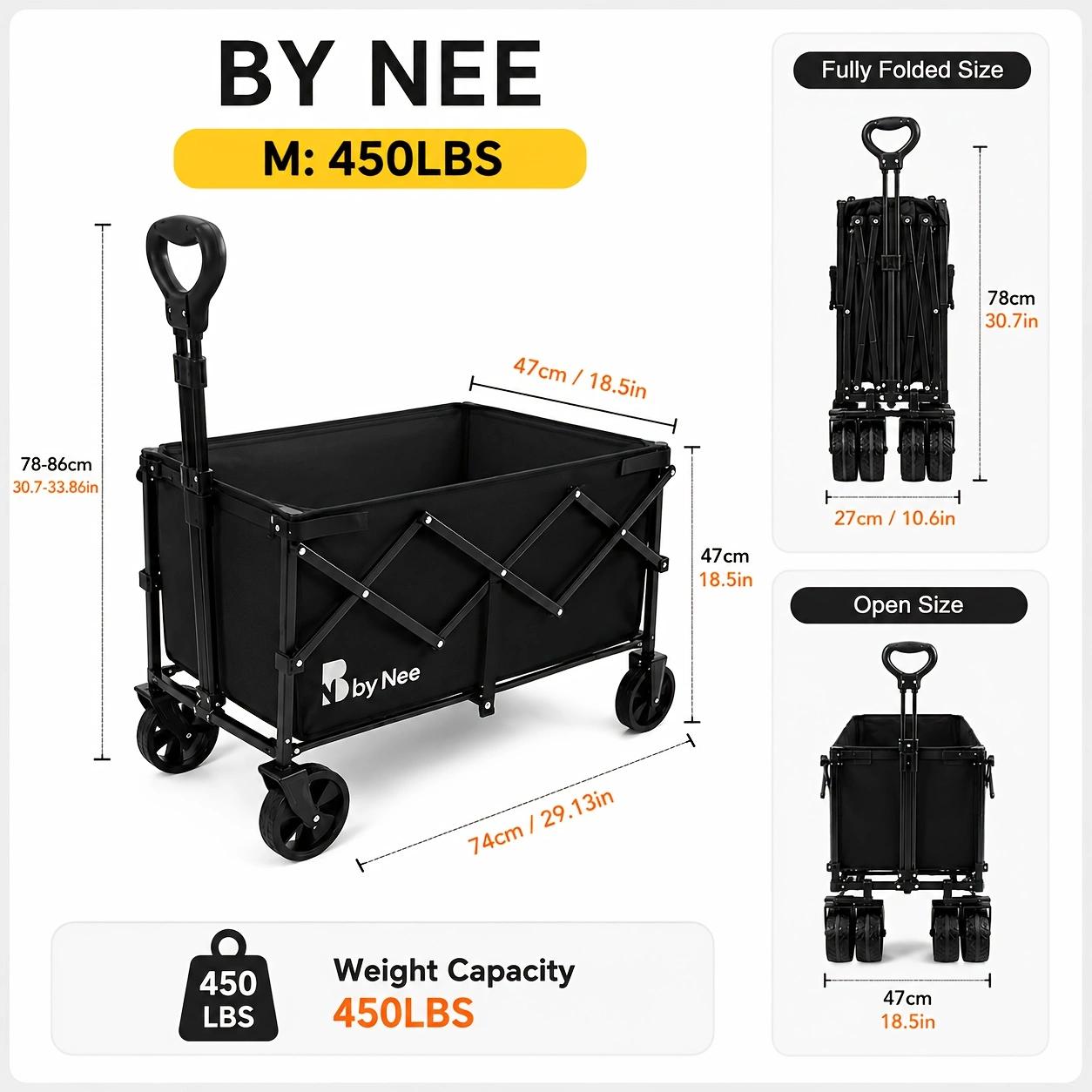 Heavy Duty Foldable Wagon Cart - Hunting Outdoor Shop recension och pris