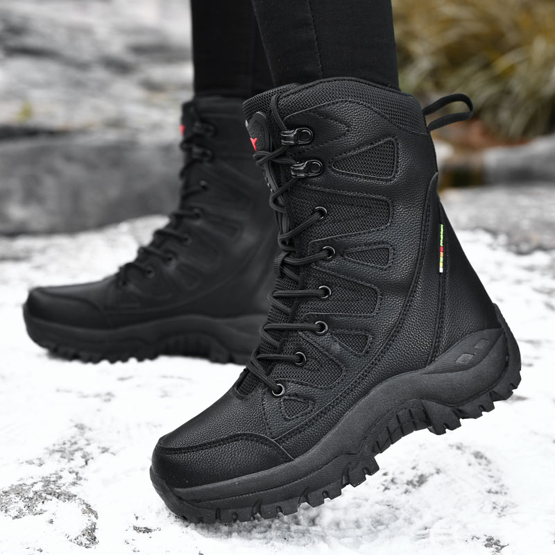 Men Motorcycle Tactical Boots  - Hunting Outdoor Boots recension och pris