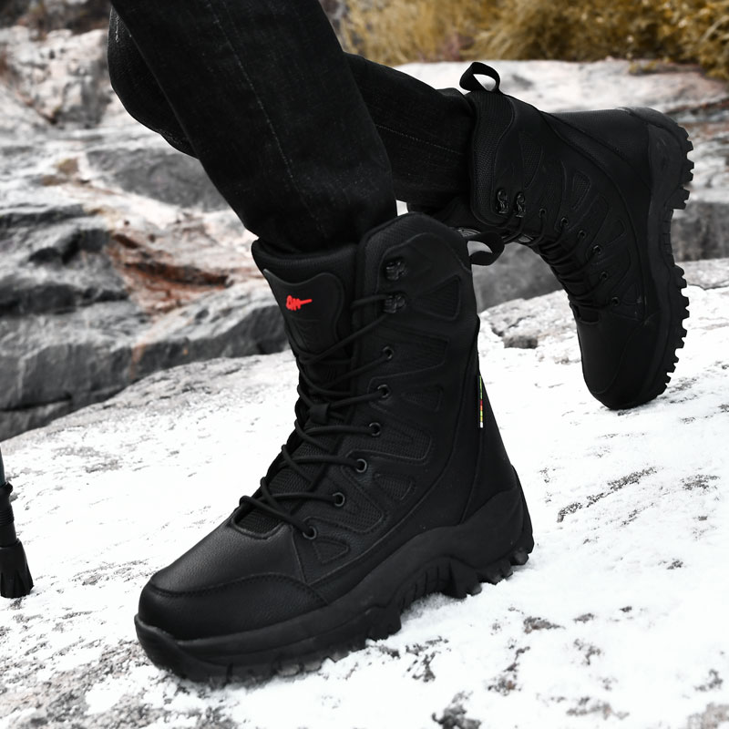 Men Motorcycle Tactical Boots  - Hunting Outdoor Boots recension och pris