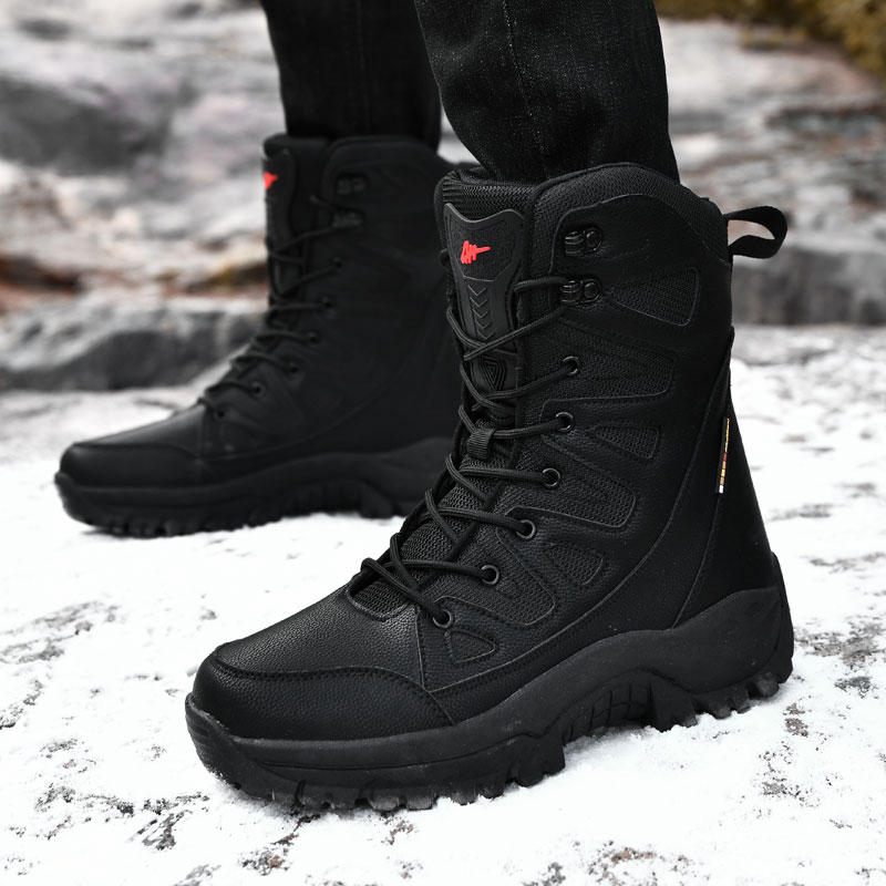 Men Motorcycle Tactical Boots  - Hunting Outdoor Boots recension och pris